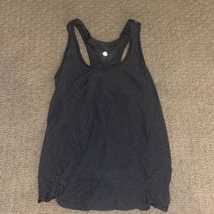 Lululemon grey tank top, back ties size 6